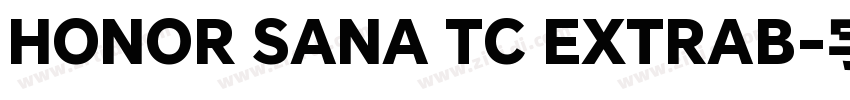 HONOR SANA TC EXTRAB字体转换